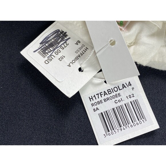 Bonpoint Girl’s Cotton White Pin Tuck Classic Embroidered Dress Size 8 NWT - Picture 14 of 16